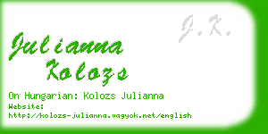 julianna kolozs business card